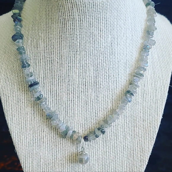 Moonstonechips necklace - Picture 4 of 5